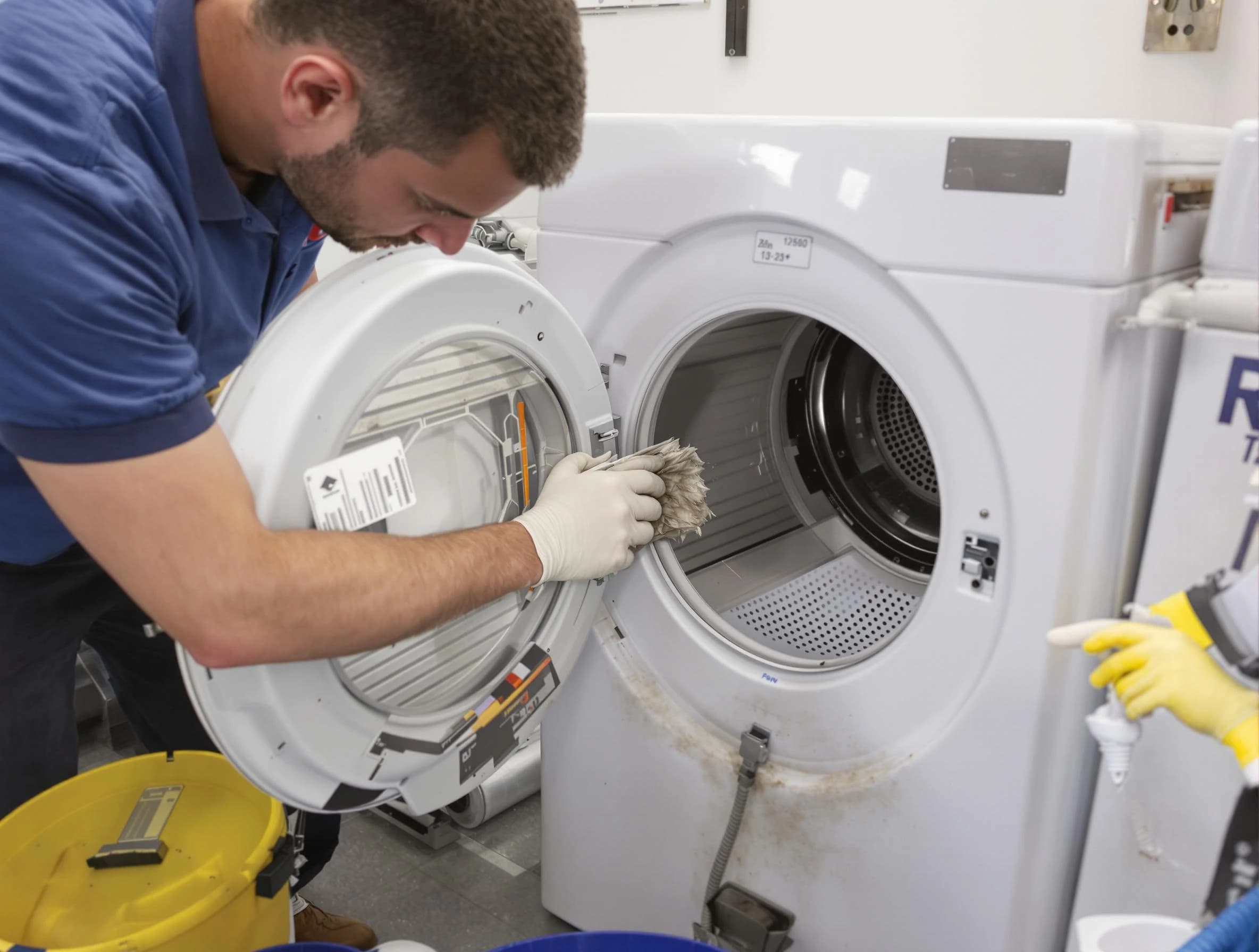 Paradise Valley Dryer Vent Cleaning specialist performing detailed lint trap cleaning service in Paradise Valley