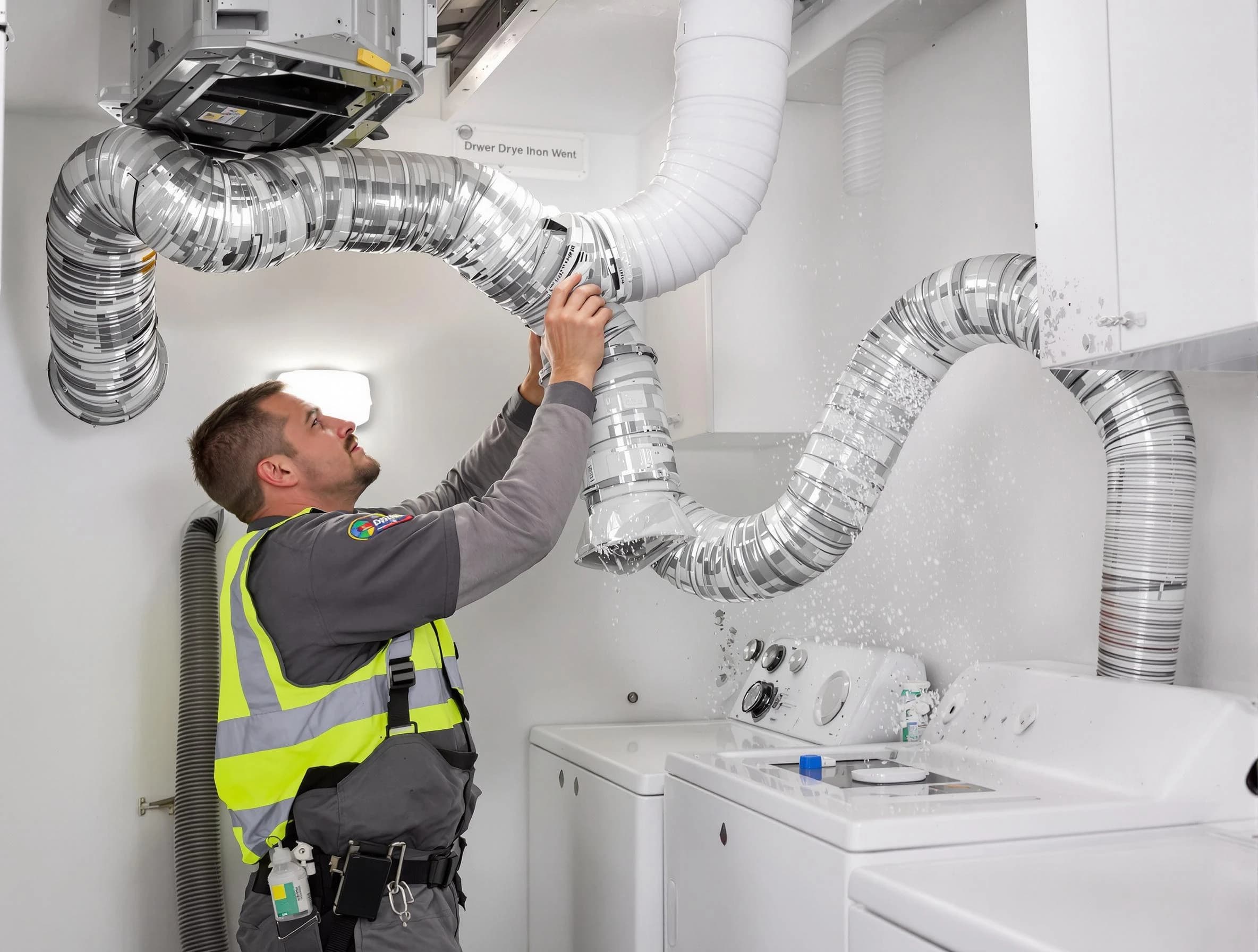 Paradise Valley Dryer Vent Cleaning technician performing detailed dryer exhaust vent cleaning at a home in Paradise Valley