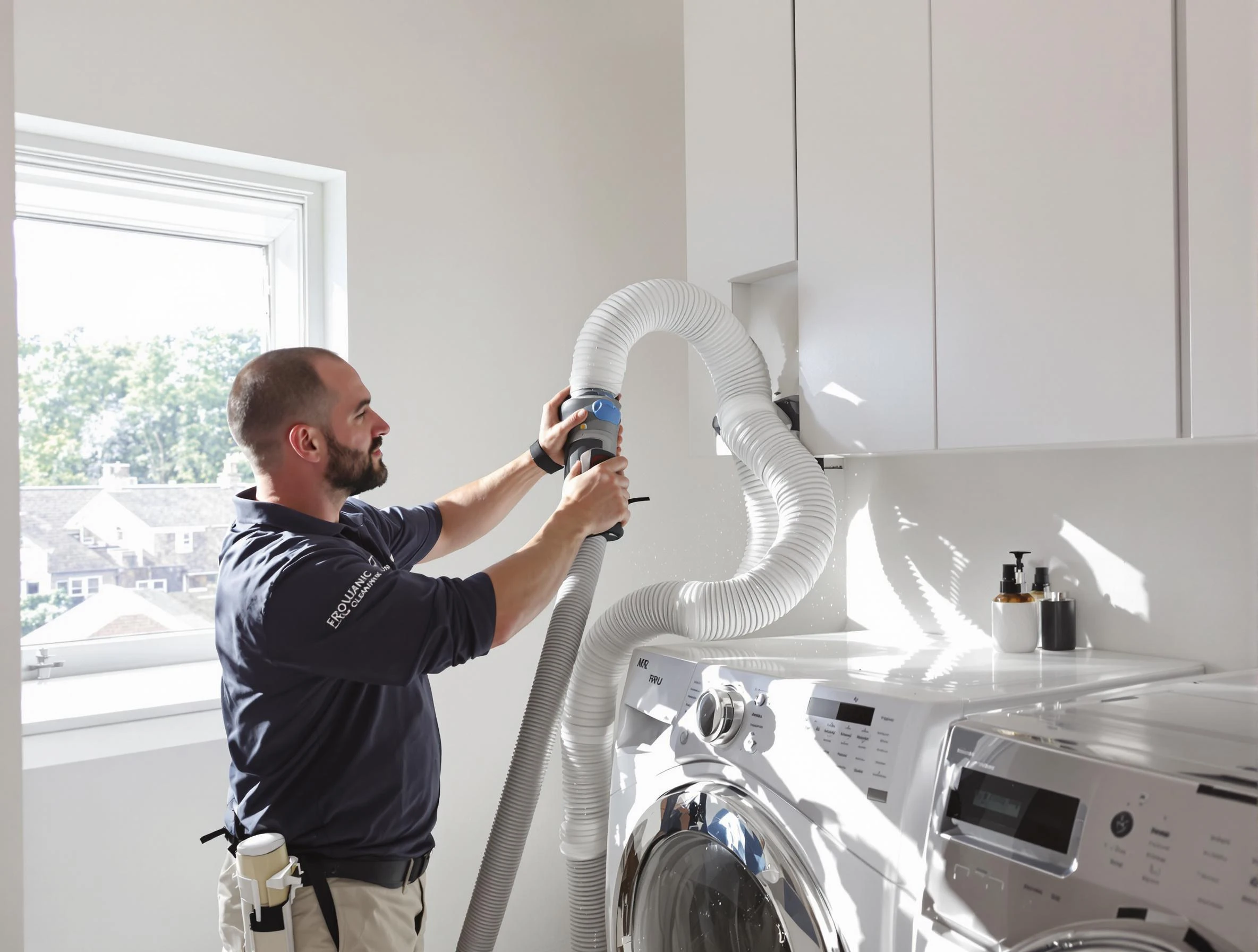 Certified Paradise Valley Dryer Vent Cleaning technician performing dryer vent cleaning in Paradise Valley